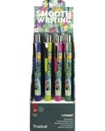 Długopis automat. Fashion Tropic niebieski (24szt)