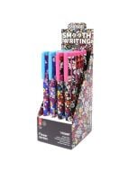 Długopis z zatyczką Fashion Flower nieb. (20szt)