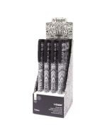 Długopis z zatyczką Fashion Tattoo nieb. (20szt)