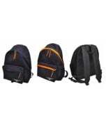 Plecak Sampack czarny z pomarańczowymi elementami