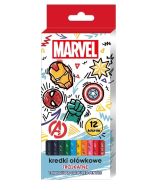 Kredki ołówkowe trójkątne Avengers 12 kolorów