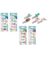 Klamerki ozdobne 5szt MIX