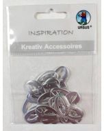 Obrączki tłoczone 20szt srebrne