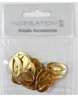 Obrączki tłoczone 20szt złote