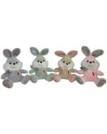 Królik zajączek z marchewką 20cm MIX