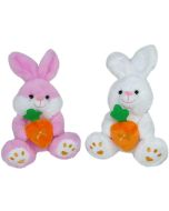 Zając króliczek z marchewką 20cm MIX