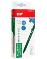 Długopis olejowy 1,0mm zielony (12szt)