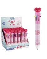 Długopis wielokolorowy Fantasy 10w1 Serce (30szt)