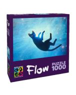 Puzzle 1000 Flow: Czarny kot BRAIN GAMES