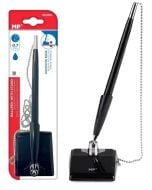 Długopis recepcyjny ze stojakiem niebieski