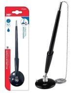 Długopis recepcyjny ze stojakiem niebieski