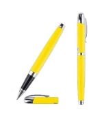 Długopis elegancki 0,5mm ze skuwką żółty