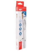 Ołówek z gumką HB biały (12szt)