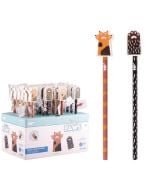 Ołówek z gumką HB Lapki zwierzaków (24szt)