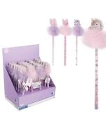 Ołówek z gumką HB Motyl&jednorożec (24szt)