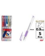Długopis brokatowy 0.9mm 5 kolorów