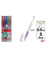 Długopis brokatowy 0.9mm 5 kolorów