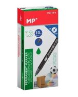 Marker permanentny 1,0mm do CD/DVD zielony (12szt)