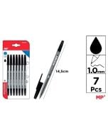 Długopis czarny 1.0mm 7szt