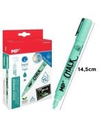 Marker kredowy do ścierania na mokro turkus (12szt