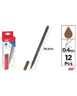 Cienkopis 0.4mm brązowy (12szt)