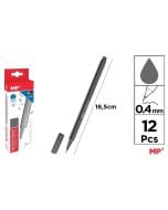 Cienkopis 0.4mm szary (12szt)