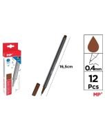 Cienkopis 0.4mm ciepły brąz (12szt)