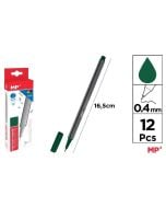 Cienkopis 0.4mm ciemnozielony (12szt)