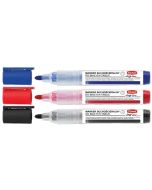 Marker suchościeralny LongLine + ścieracz (3szt)