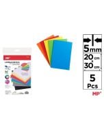 Pianka dekoracyjna 5mm 20x30cm 5 kolorów