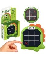 Gra 3w1 Kółko i Krzyżyk memory dinozaur zielony