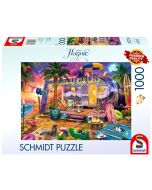 Puzzle PQ 1000 Jeff Haynie Mobilny domek na plaży