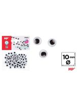 Oczy ruchome samoprzylepne 10mm