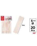 Patyczki drewniane 5mm 20szt