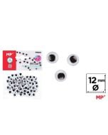 Oczy ruchome samoprzylepne 12mm