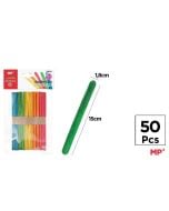 Patyczki drewniane 5 kolorów 50szt