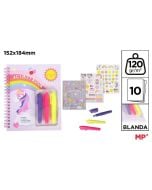 Zestaw do kolorowania z naklejkami Unicorn