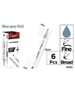 Marker Chromax z 2 końcówk. blue grey BG5 (6szt)