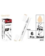 Marker Chromax z 2 końcówk. sand 107 (6szt)