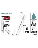 Marker Chromax z 2 końcówk. blue grey BG7 (6szt)
