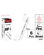 Marker Chromax z 2 końcówk. blush 136 (6szt)