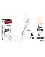 Marker Chromax z 2 końcówk. yellow 141 (6szt)