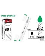 Marker Chromax z 2 końcówk. deep green 52 (6szt)