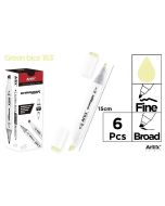 Marker Chromax z 2 końcówk. green bice 163 (6szt)