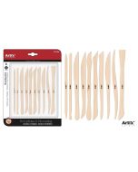 Narzędzia do rzeźbienia 10szt drewniane