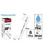 Marker Chromax z 2 końcówk. blue 183 (6szt)