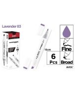 Marker Chromax z 2 końcówk. lavender 83 (6szt)