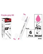 Marker Chromax z 2 końcówk. purple grey 88 (6szt)