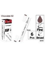 Marker Chromax z 2 końcówk. chocolate 92 (6szt)