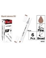 Marker Chromax z 2 końcówk. burnt sienna 95 (6szt)